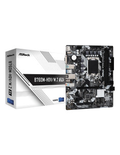 Mainboard, ASROCK, Intel B760 Express, LGA1700, Micro-ATX, Memory DDR4, Memory slots 2, 2xPCI-Express 3.0 1x, 1xPCI-Express 4.0