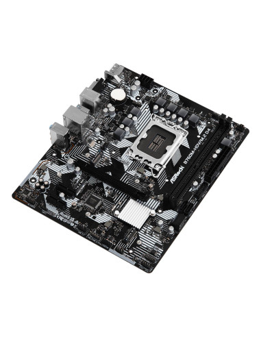 Mainboard, ASROCK, Intel B760 Express, LGA1700, Micro-ATX, Memory DDR4, Memory slots 2, 2xPCI-Express 3.0 1x, 1xPCI-Express 4.0