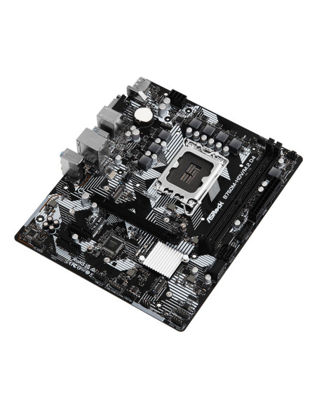 Mainboard, ASROCK, Intel B760 Express, LGA1700, Micro-ATX, Memory DDR4, Memory slots 2, 2xPCI-Express 3.0 1x, 1xPCI-Express 4.0
