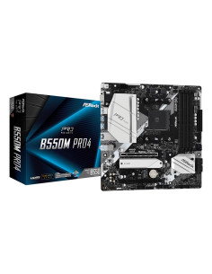 Mainboard, ASROCK, AMD B550, SAM4, MicroATX, 1xPCI-Express 3.0 1x, 1xPCI-Express 3.0 16x, 1xM.2, 1xPCI-Express 4.0 16x, Memory 