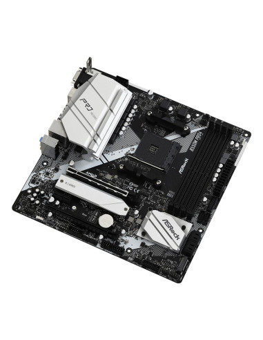 Mainboard, ASROCK, AMD B550, SAM4, MicroATX, 1xPCI-Express 3.0 1x, 1xPCI-Express 3.0 16x, 1xM.2, 1xPCI-Express 4.0 16x, Memory 