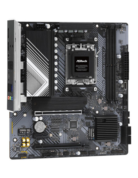 Mainboard, ASROCK, AMD B650, SAM5, Micro-ATX, Memory DDR5, Memory slots 2, 1xPCI-Express 4.0 1x, 2xPCI-Express 4.0 16x, 1xM.2, 