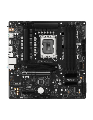 Mainboard, ASROCK, Intel B860, LGA 1851 (Socket V1), micro ATX, RAM DDR5-SDRAM, 4xSlots, 3xNumber of M.2 (M) slots, B860MPRO-A