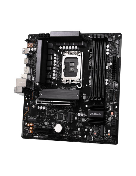 Mainboard, ASROCK, Intel B860, LGA 1851 (Socket V1), micro ATX, RAM DDR5-SDRAM, 4xSlots, 3xNumber of M.2 (M) slots, B860MPRO-A