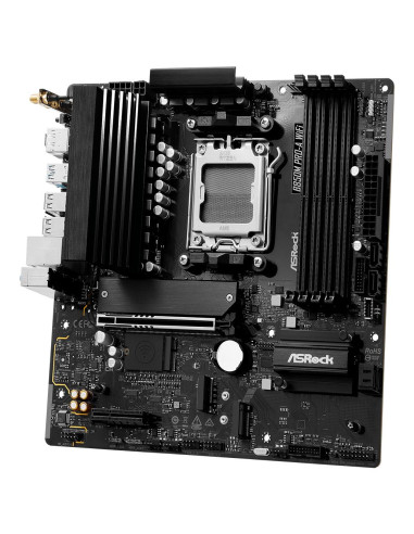 Mainboard, ASROCK, 1xPCI-Express 4.0 4x , 1xPCI-Express 5.0 16x, 1xM.2, 1xHDMI, 1xDisplayPort, 1xAudio-In, 1xAudio-Out, 1xMicro