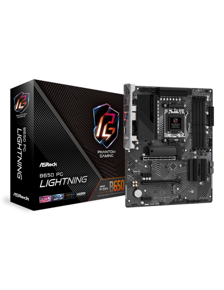 Mainboard, ASROCK, AMD B650, SAM5, ATX, Memory DDR5, Memory slots 4, 2xPCI-Express 4.0 1x, 2xPCI-Express 4.0 16x, 3xM.2, 1xHDMI