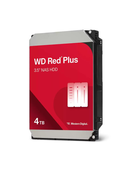 HDD, WESTERN DIGITAL, Red Plus, 4 TB, Serial ATA III, Buffer 128 MB, 5400 RPM, 3.5 ", WD40EFZZ
