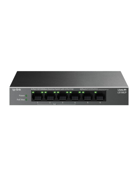 Switch, TP-LINK, LS106LP, PoE ports 4, LS106LP