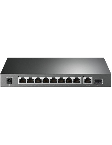 Switch, TP-LINK, TL-SG1210P, Desktop/pedestal, 9x10Base-T / 100Base-TX / 1000Base-T, 1xSFP, PoE+ ports 8, TL-SG1210P