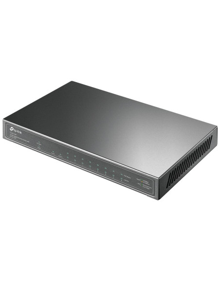 Switch, TP-LINK, TL-SG1210P, Desktop/pedestal, 9x10Base-T / 100Base-TX / 1000Base-T, 1xSFP, PoE+ ports 8, TL-SG1210P
