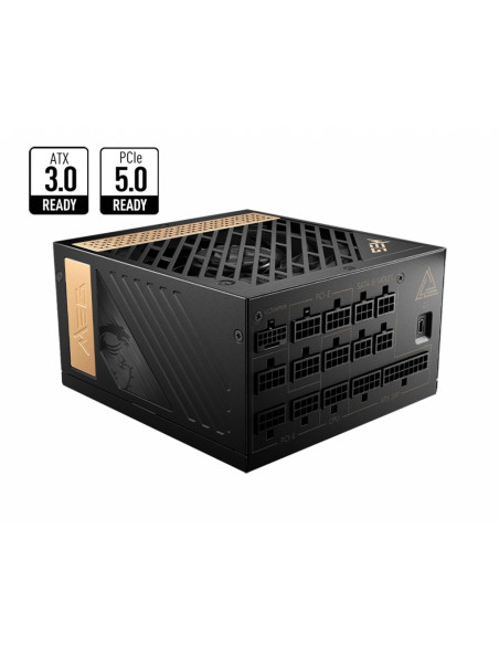 Power Supply, MSI, MEG AI1300P PCIE5, ATX, PC, 100 - 240 V, 1300 W, MEGAI1300PPCIE5