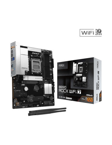 Mainboard, ASROCK, AMD B650, Socket AM5, ATX, RAM DDR5-SDRAM, 4xSlots, Wi-Fi Yes, Bluetooth Yes, 2xNumber of M.2 (M) slots, B65