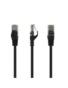 PATCH CABLE CAT6 UTP 0.5M/BLACK PP6U-0.5M/BK GEMBIRD