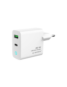 CHARGER USB 20W 2PORT/TA-UC-PDQC20L-W-01 GEMBIRD
