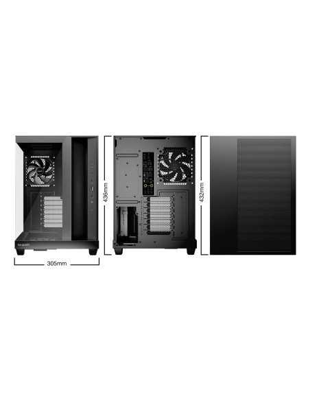 Case, BE QUIET, ATX/micro ATX/Mini-ITX, Black, Midi Tower, PC, BGW83