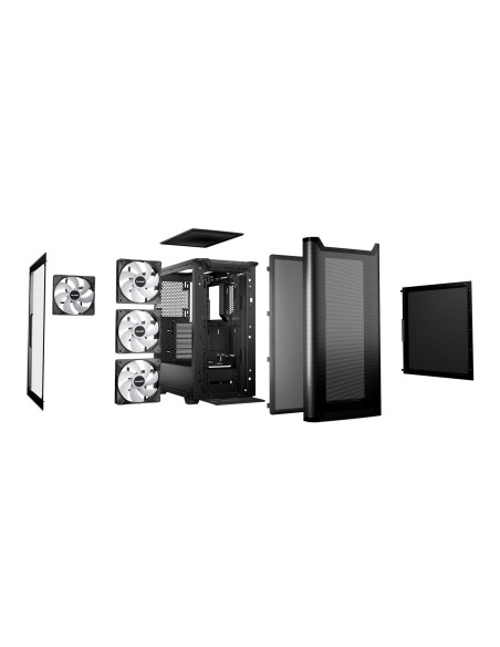 Case, BE QUIET, PURE BASE 501 LX, MidiTower, Case product features Transparent panel, Not included, ATX, MicroATX, MiniITX, Col