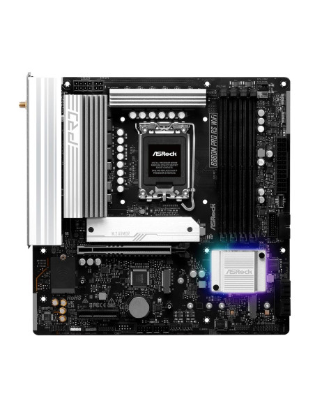 Mainboard, ASROCK, Intel B860, LGA 1851 (Socket V1), micro ATX, RAM DDR5-SDRAM, 4xSlots, Wi-Fi Yes, Bluetooth Yes, 3xNumber of 