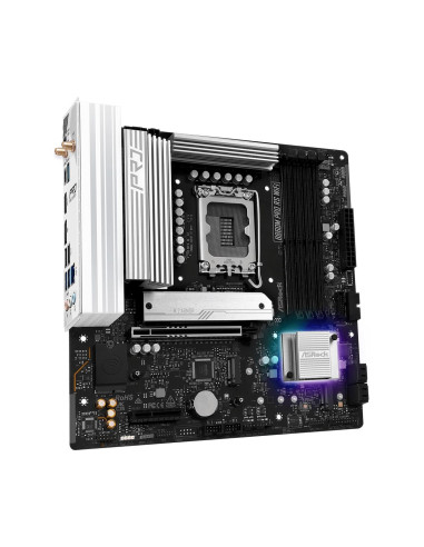 Mainboard, ASROCK, Intel B860, LGA 1851 (Socket V1), micro ATX, RAM DDR5-SDRAM, 4xSlots, Wi-Fi Yes, Bluetooth Yes, 3xNumber of 