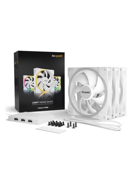 CASE FAN 140MM LIGHT WINGS PWM/WHITE BL102 BE QUIET