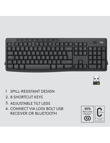 KEYBOARD +MOUSE COMBO MK370/920-012077 LOGITECH
