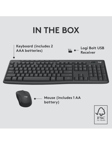 KEYBOARD +MOUSE COMBO MK370/920-012077 LOGITECH