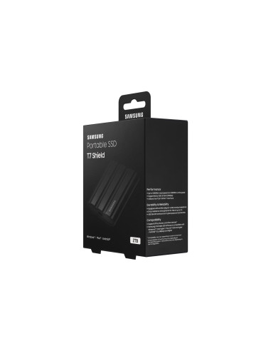 External SSD, SAMSUNG, T7, 2TB, USB 3.2, Write speed 1000 MBytes/sec, Read speed 1050 MBytes/sec, MU-PE2T0S/EU