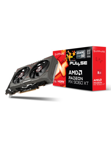 Graphics Card, SAPPHIRE, AMD, Radeon RX 9060 XT, 8 GB, GDDR6, 128 bit, PCI Express x16 5.0, Active, 11350-05-20G