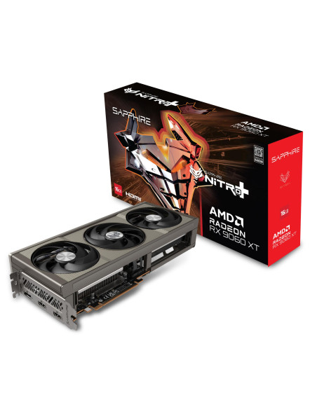 Graphics Card, SAPPHIRE, AMD Radeon RX 9060 XT, 16 GB, GDDR6, 128 bit, PCIE 5.0 16x, Triple slot Fansink, 11350-01-20G