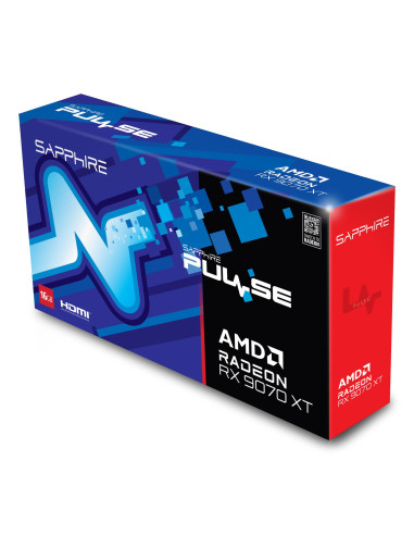Graphics Card, SAPPHIRE, AMD Radeon RX 9070 XT, 16 GB, GDDR6, 256 bit, PCIE 5.0 16x, Triple slot Fansink, 2xHDMI, 2xDisplayPort