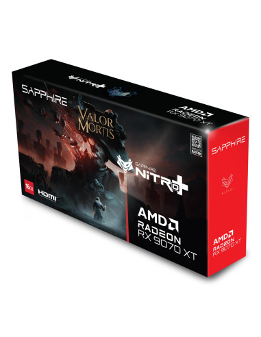 Graphics Card, SAPPHIRE, AMD, Radeon RX 9070 XT, 16 GB, GDDR6, 256 bit, PCI Express x16 5.0, Active, 11348-12-20G