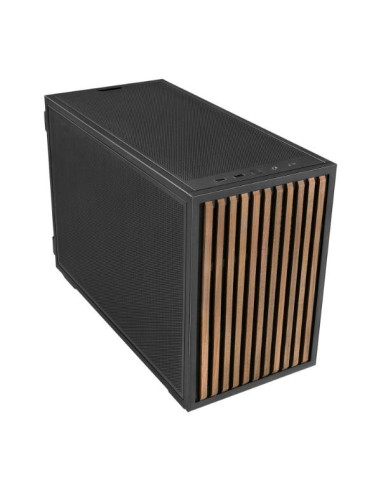 Case, LIAN LI, micro ATX/Mini-ITX, Black/Wood, Mini Tower, PC, Lian Li B4-mATX Wood (G99.B4X-WD.00), G99.B4X-WD.00