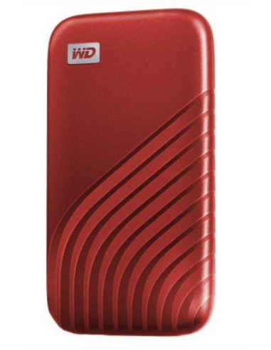 External SSD, WESTERN DIGITAL, My Passport, 1TB, USB-C, Write speed 1000 MBytes/sec, Read speed 1050 MBytes/sec, WDBAGF0010BRD-