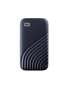 External SSD, WESTERN DIGITAL, My Passport, 2TB, USB-C, Write speed 1000 MBytes/sec, Read speed 1050 MBytes/sec, WDBAGF0020BBL-