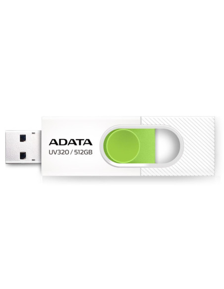 MEMORY DRIVE FLASH USB3 512GB/WHITE AUV320-512G-RWHGN ADATA MEMORY DRIVE FLASH USB3 512GB/WHITE AUV320-512G-RWHGN ADATA