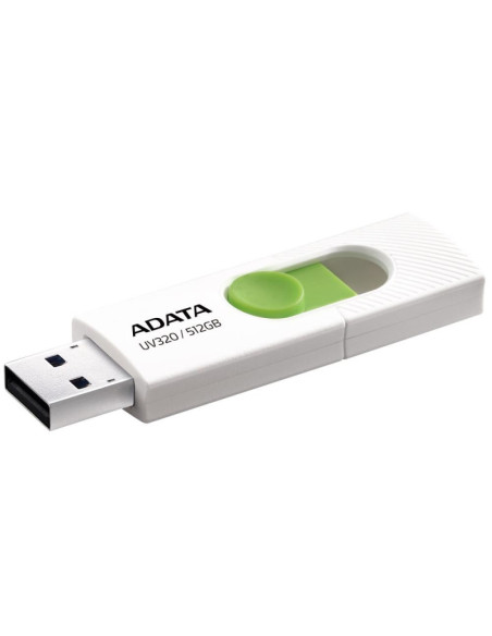 MEMORY DRIVE FLASH USB3 512GB/WHITE AUV320-512G-RWHGN ADATA MEMORY DRIVE FLASH USB3 512GB/WHITE AUV320-512G-RWHGN ADATA