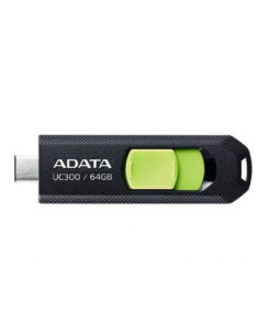 MEMORY DRIVE FLASH USB-C 64GB/ACHO-UC300-64G-RBK/GN ADATA