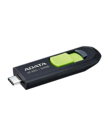MEMORY DRIVE FLASH USB-C 64GB/ACHO-UC300-64G-RBK/GN ADATA MEMORY DRIVE FLASH USB-C 64GB/ACHO-UC300-64G-RBK/GN ADATA