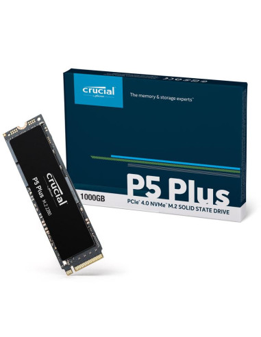 SSD, CRUCIAL, 1TB, M.2, PCIe Gen4, NVMe, Write speed 5000 MBytes/sec, Read speed 6600 MBytes/sec, TBW 600 TB, CT1000P5PSSD8