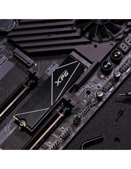 SSD, ADATA, XPG GAMMIX S70, 2TB, M.2, PCIe Gen4, 3D NAND, Write speed 6400 MBytes/sec, Read speed 7400 MBytes/sec, TBW 1480 TB,