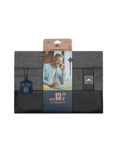 NB SLEEVE ULTRABOOK 13.3"/8803 BLACK MELANGE RIVACASE