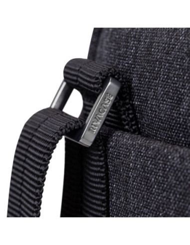 TABLET CASE CROSSBODY 8"/8810 BLACK MELANGE RIVACASE