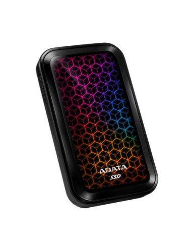 External SSD, ADATA, SE770G, 1TB, USB 3.2, Write speed 800 MBytes/sec, Read speed 1000 MBytes/sec, ASE770G-1TU32G2-CBK