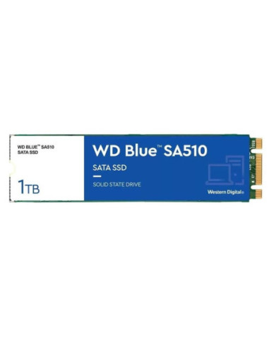 SSD, WESTERN DIGITAL, Blue SA510, 1TB, M.2, SATA 3.0, Write speed 520 MBytes/sec, Read speed 560 MBytes/sec, 2.38mm, TBW 400 TB,