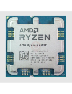 CPU, AMD, Desktop, Ryzen 5, 7500F, 3700 MHz, Cores 6, 6MB, Socket SAM5, 65 Watts, OEM, 100-000000597