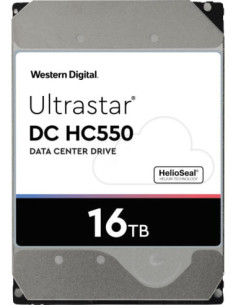 HDD, WESTERN DIGITAL ULTRASTAR, Ultrastar DC HC550, WUH721816ALE6L4, 16TB, SATA 3.0, 512 MB, 7200 rpm, 3,5", 0F38462
