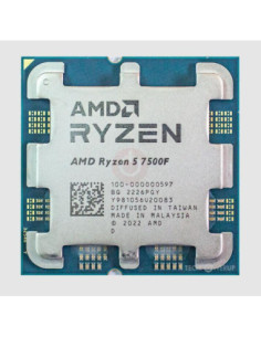 CPU, AMD, Desktop, Ryzen 5, 7500F, 3700 MHz, Cores 6, 6MB, Socket SAM5, 65 Watts, MultiPack, 100-100000597MPK