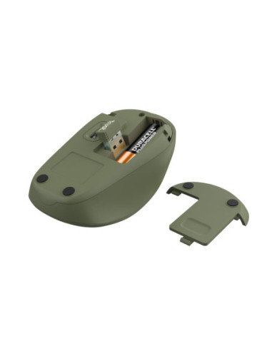 MOUSE USB OPTICAL WRL YVI+/GREEN 24552 TRUST