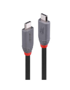 CABLE USB4 240W TYPE C 0.8M/40GBPS ANTHRA LINE 36956 LINDY