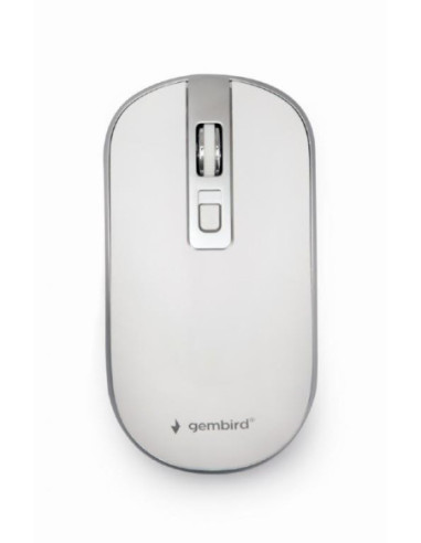 MOUSE USB OPTICAL WRL WHITE/SILVER MUSW-4B-06-WS GEMBIRD