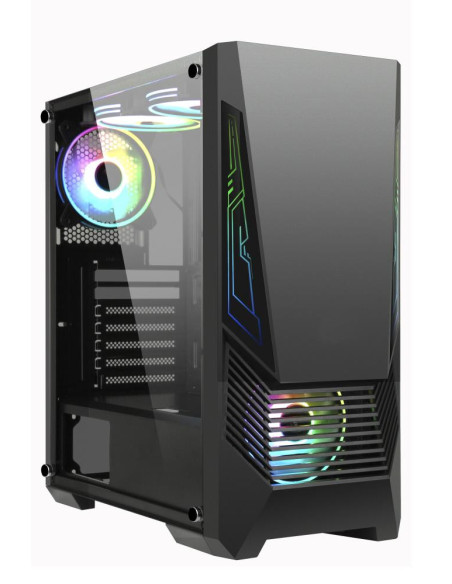 Case, GOLDEN TIGER, Supported motherboard form factors ATX/micro ATX, Black, Midi Tower, Buffalo M730i, BUFFALOM730I